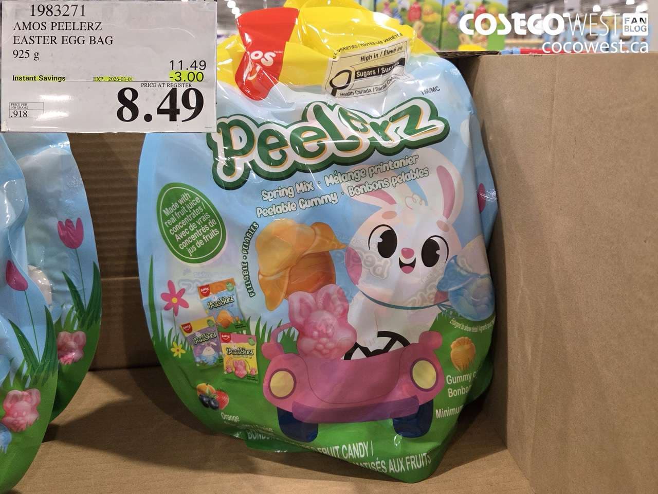 amos peelerz easter egg bag 925g