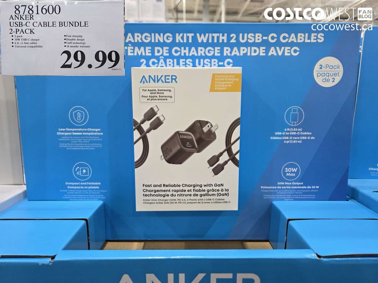 ANKER USB-C CABLE BUNDLE 2 PACK