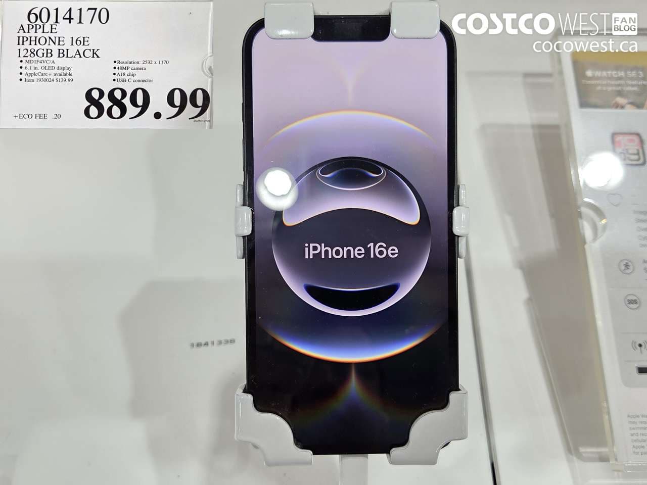 APPLE IPHONE 16E 128GB BLACK