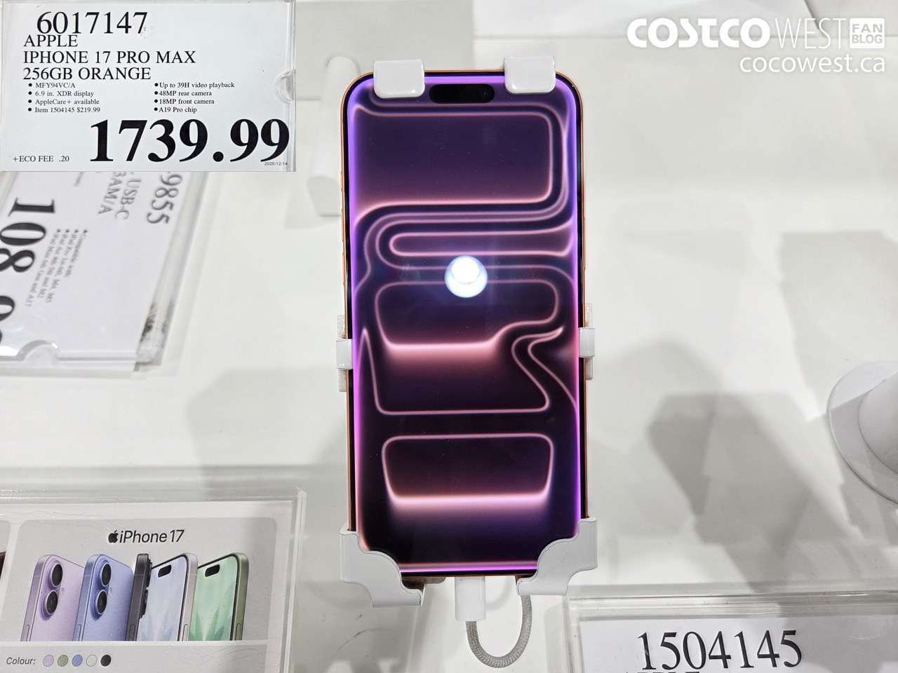 APPLE IPHONE 17 PRO MAX 256GB ORANGE