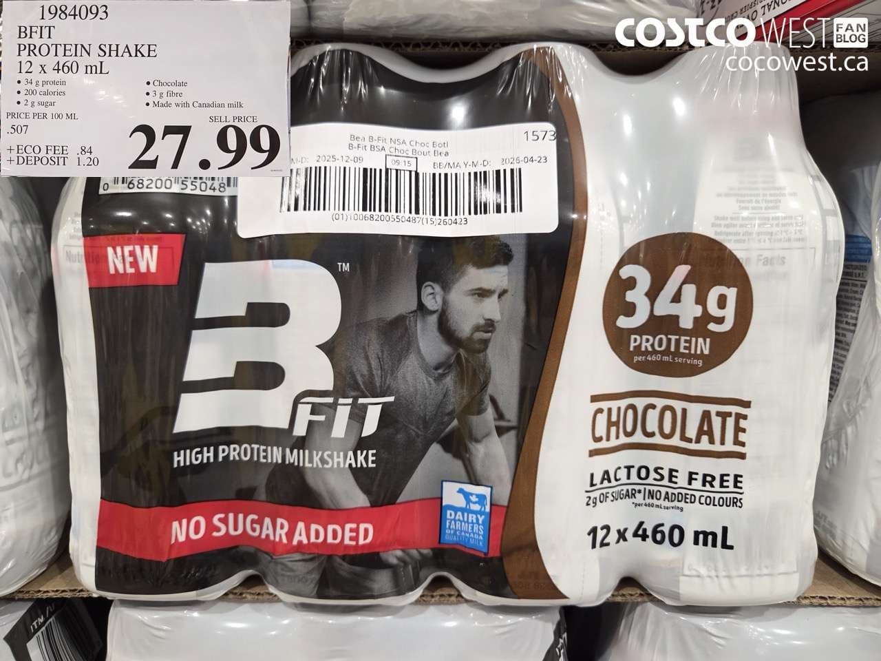 BFIT PROTEIN SHAKE 12 X 460 ML