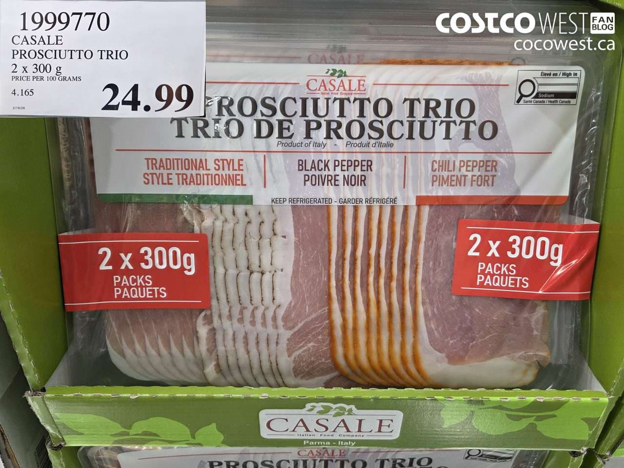 casale prosciutto trio 2 x 300 g