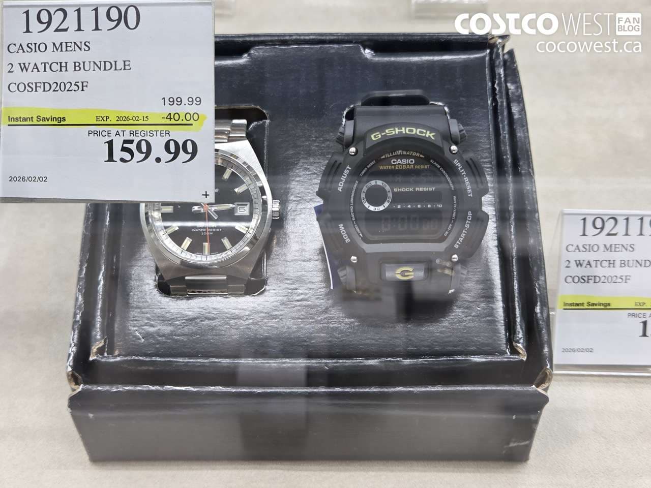 CASIO MENS 2 WATCH BUNDLE COSFD2025F