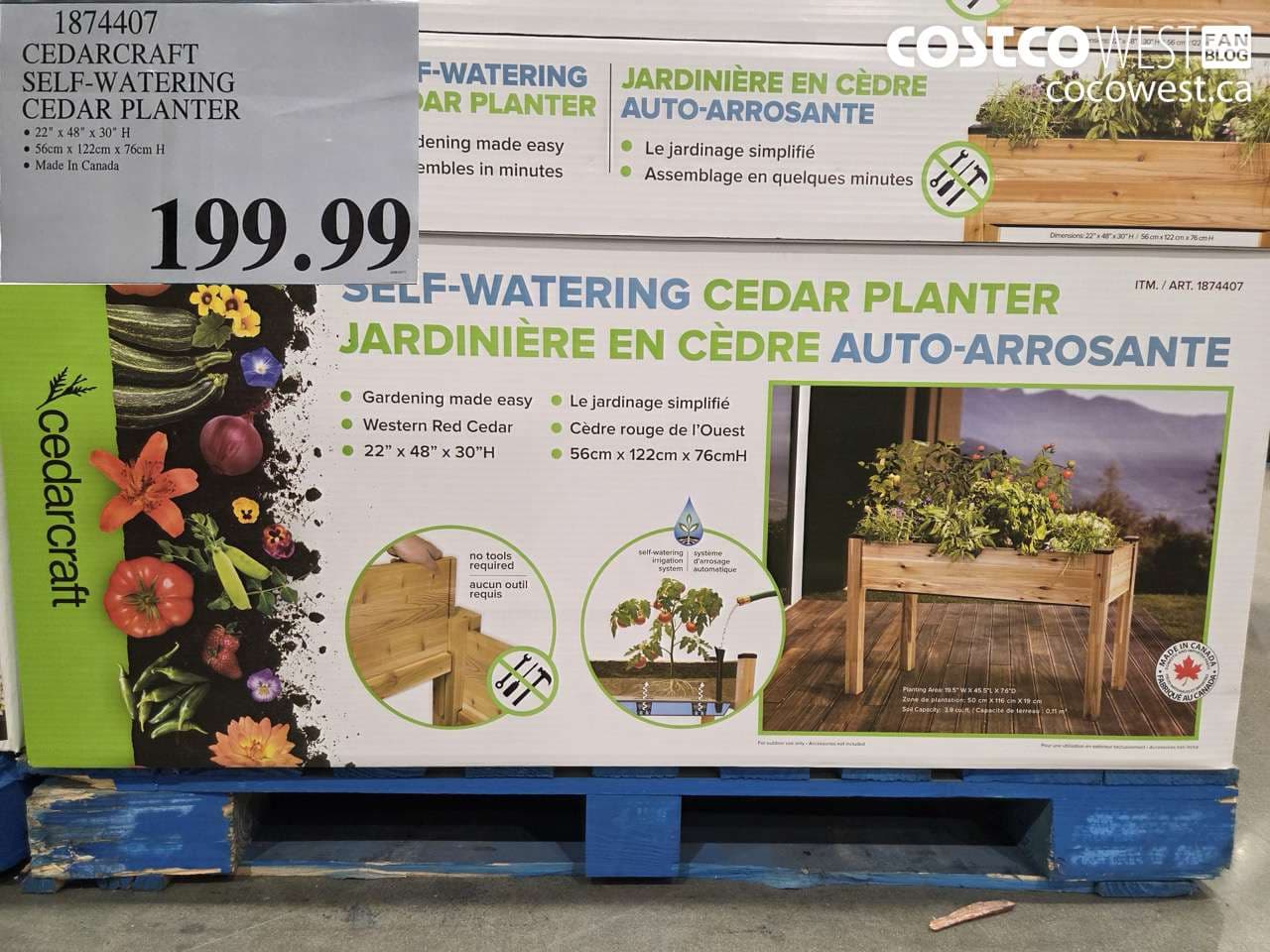 cedarcraft selfwatering cedar planter