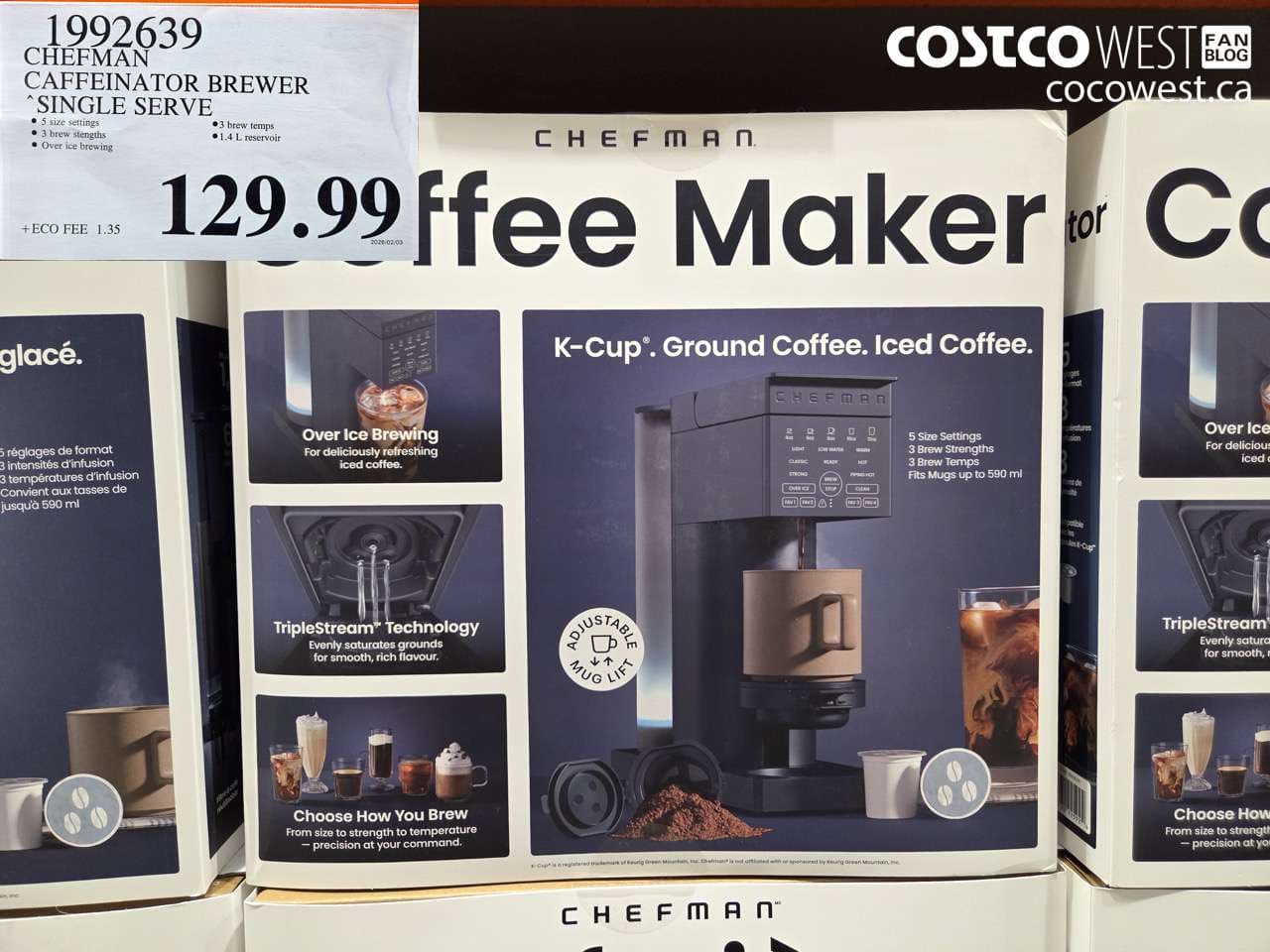 CHEFMAN CAFFEINATOR BREWER ‘SINGLE SERVE’