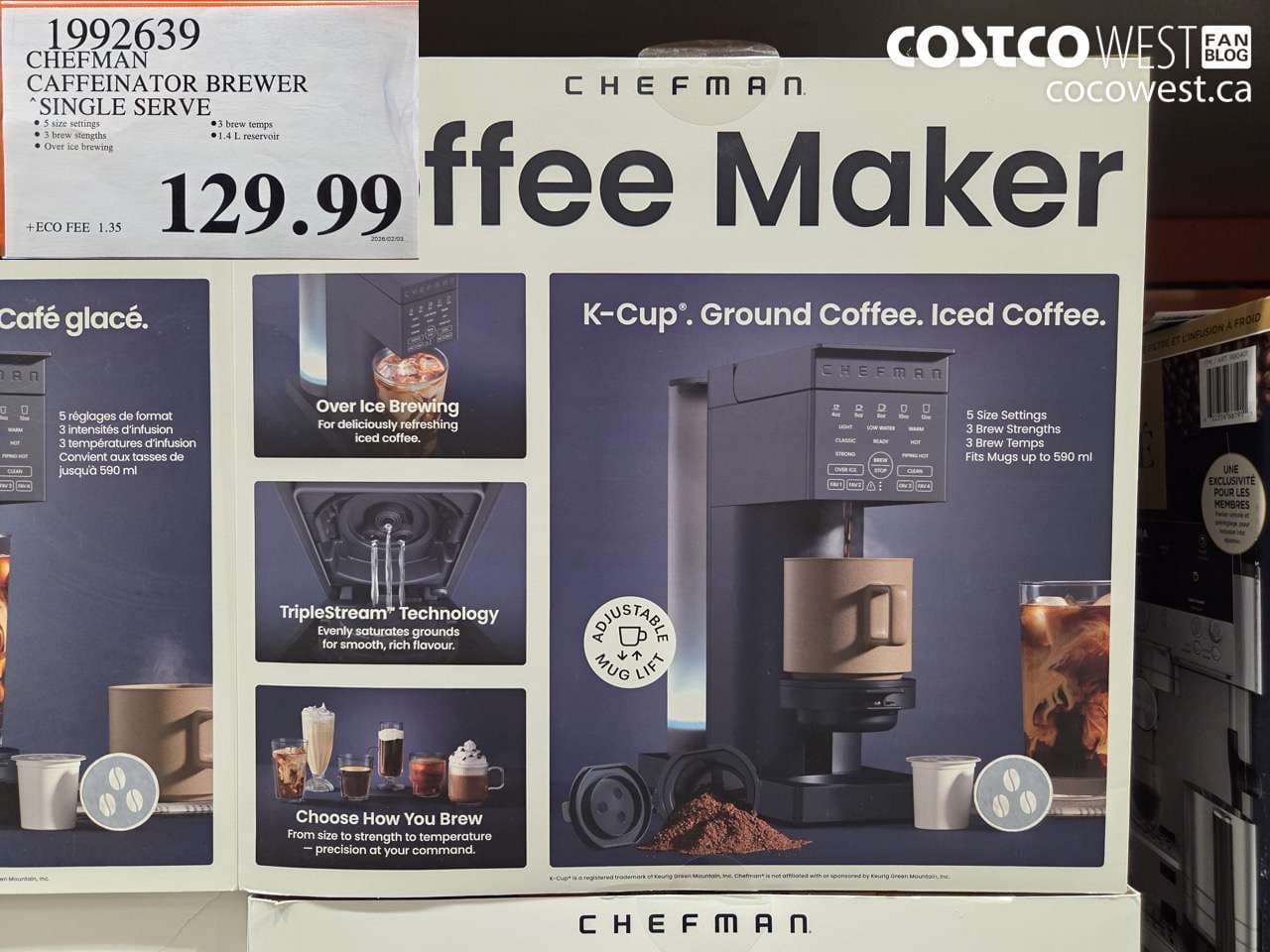 chefman caffeinator brewer single serve