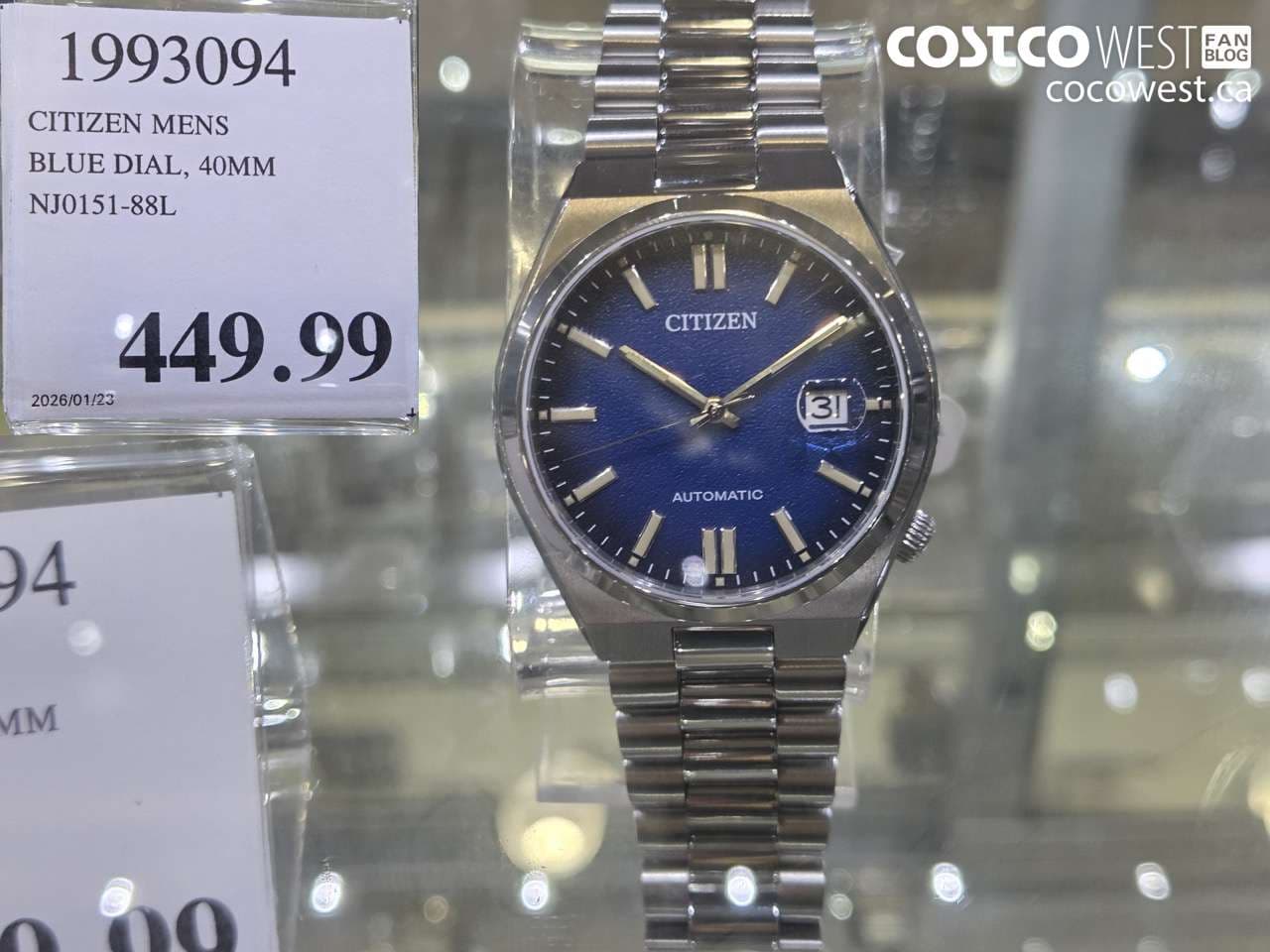 CITIZEN MENS BLUE DIAL, 40MM NJ0151-88L
