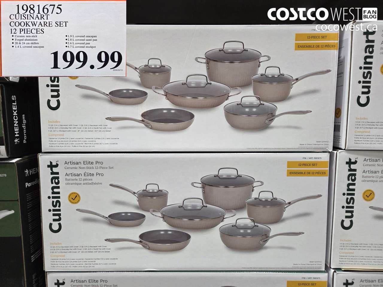 CUISNART COOKWARE SET 12 PIECES