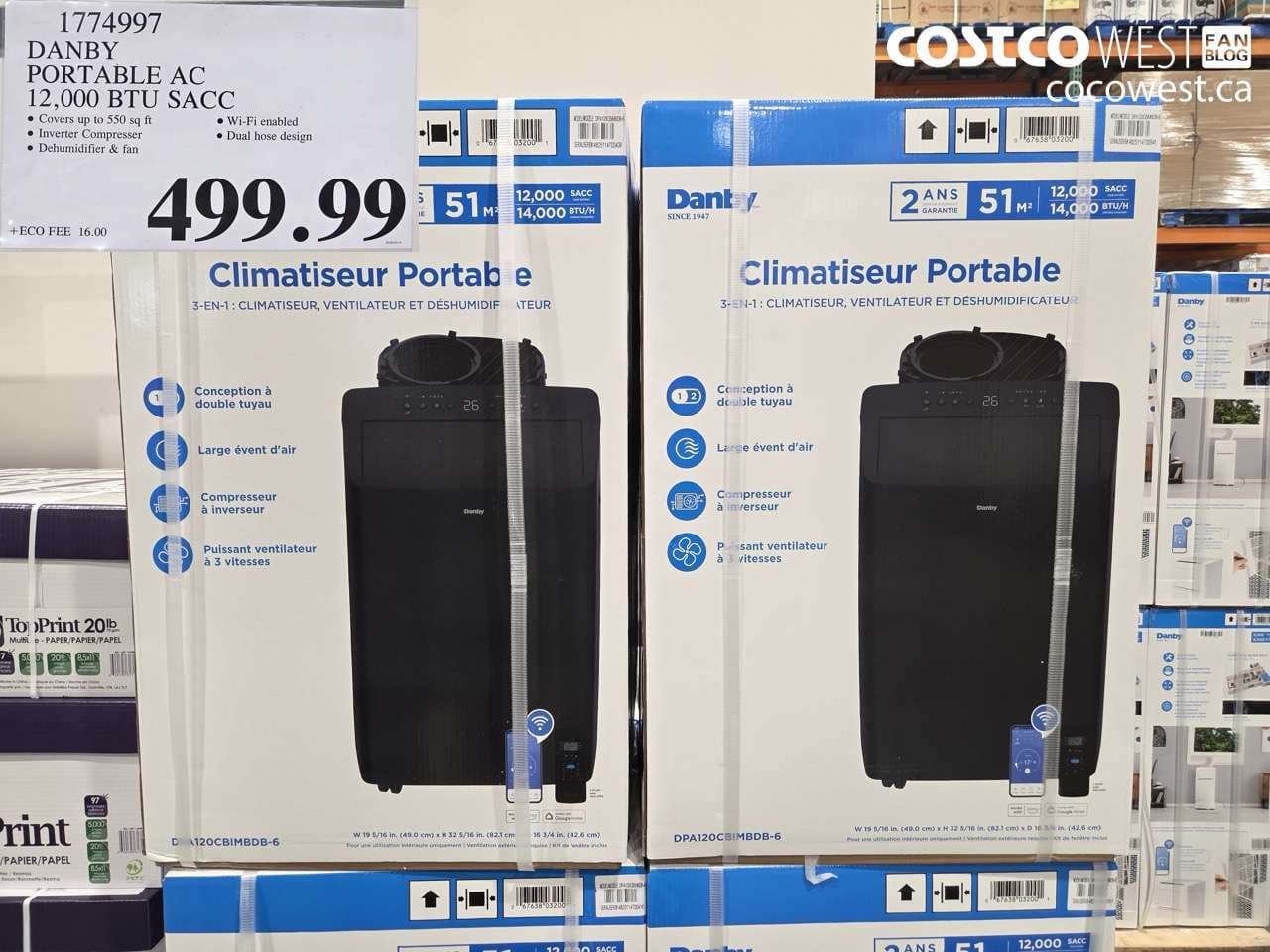 DANBY PORTABLE AC 12,000 BTU SACC