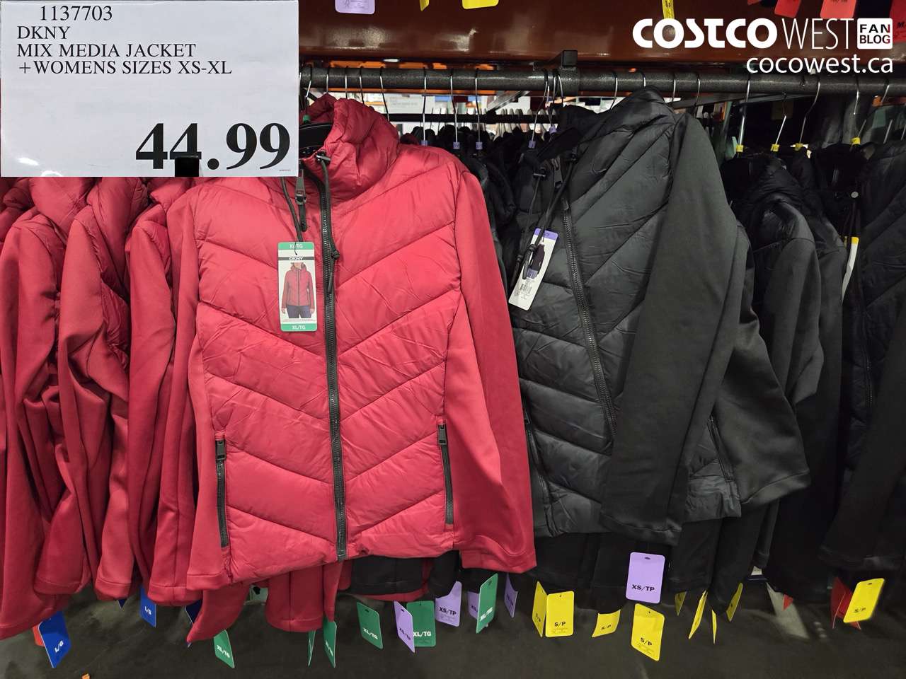 dkny mix media jacket  womens sizes xsxl