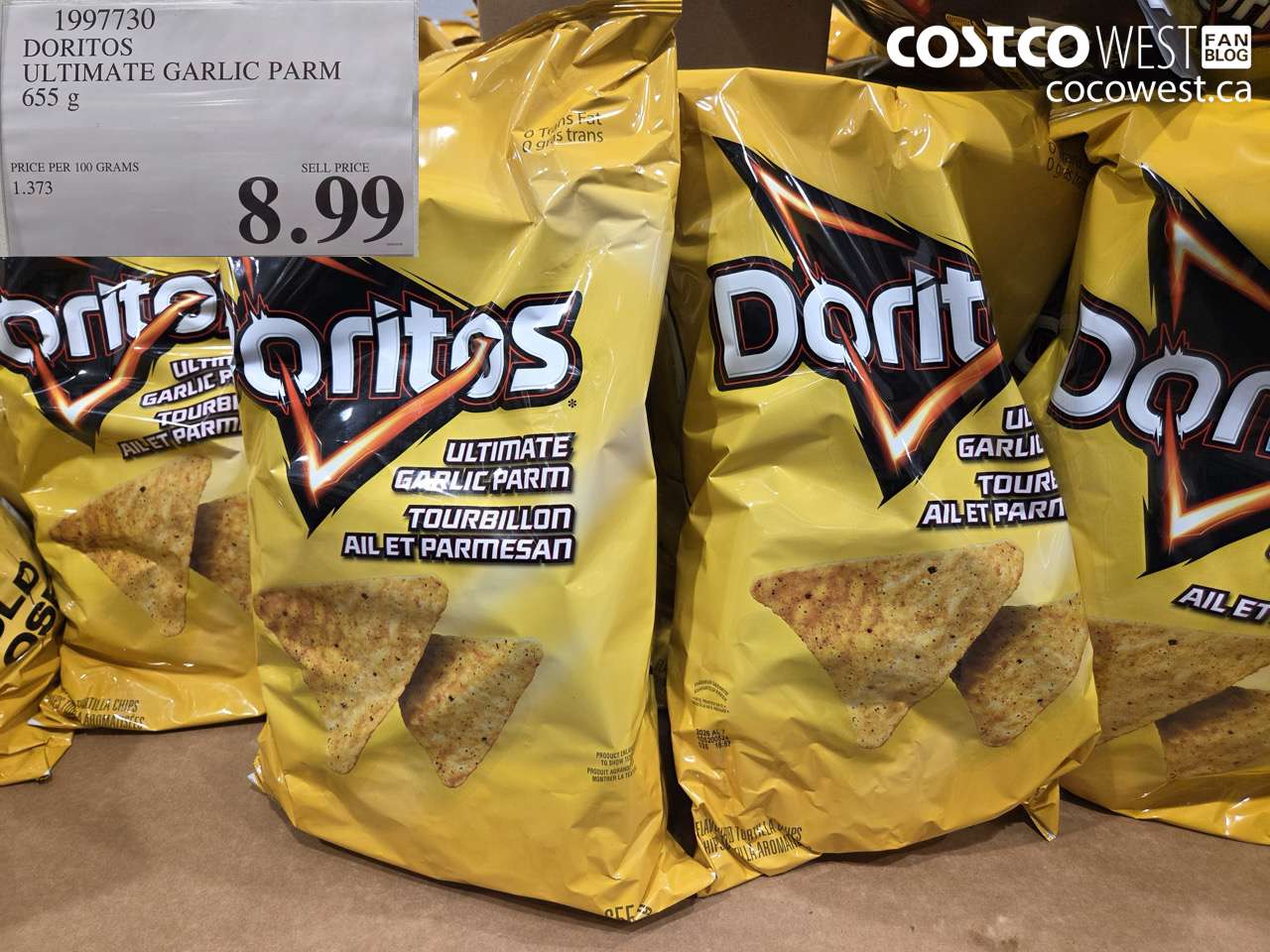 DORITOS ULTIMATE GARLIC PARM 655 g