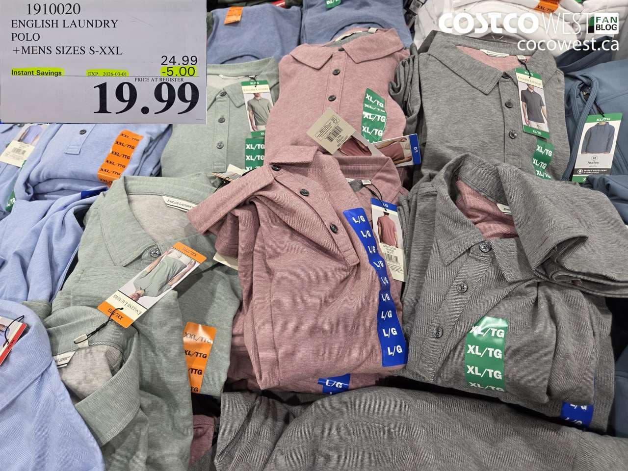 ENGLISH LAUNDRY POLO + MENS SIZES S-XXL