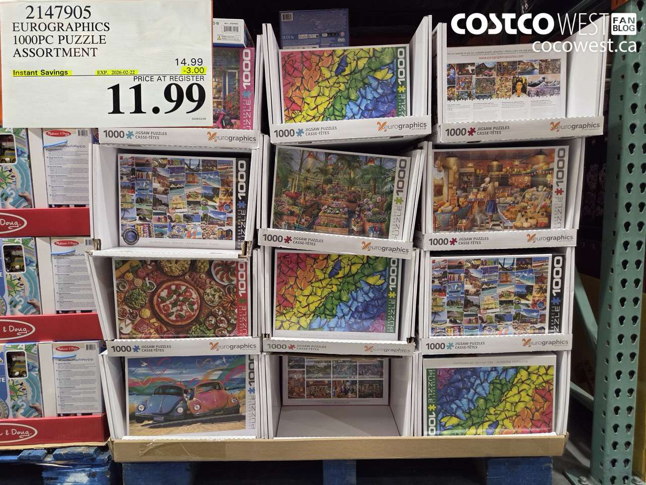 EUROGRAPHICS 1000PC PUZZLE ASSORTMENT