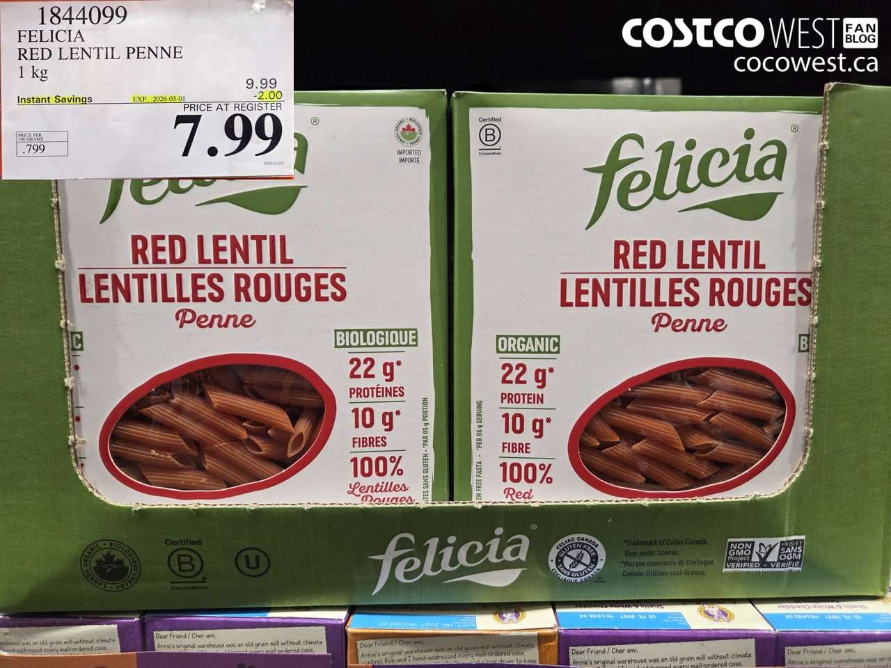 felicia red lentil penne 1 kg