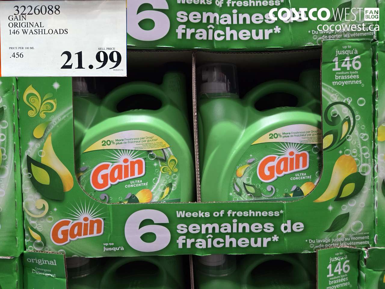 GAIN ORIGINAL 146 WASHLOADS