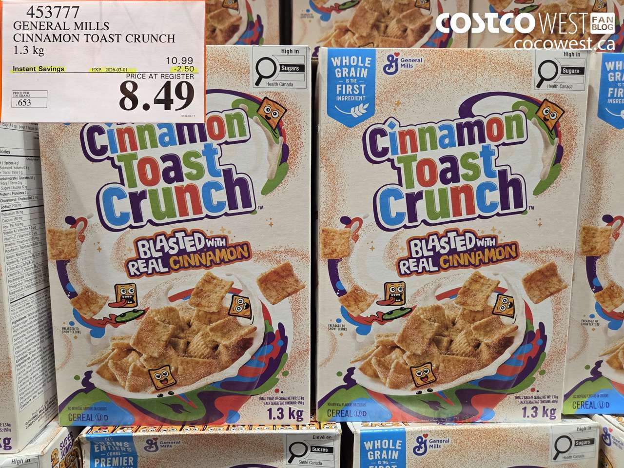 general mills cinnamon toast crunch 13 kg