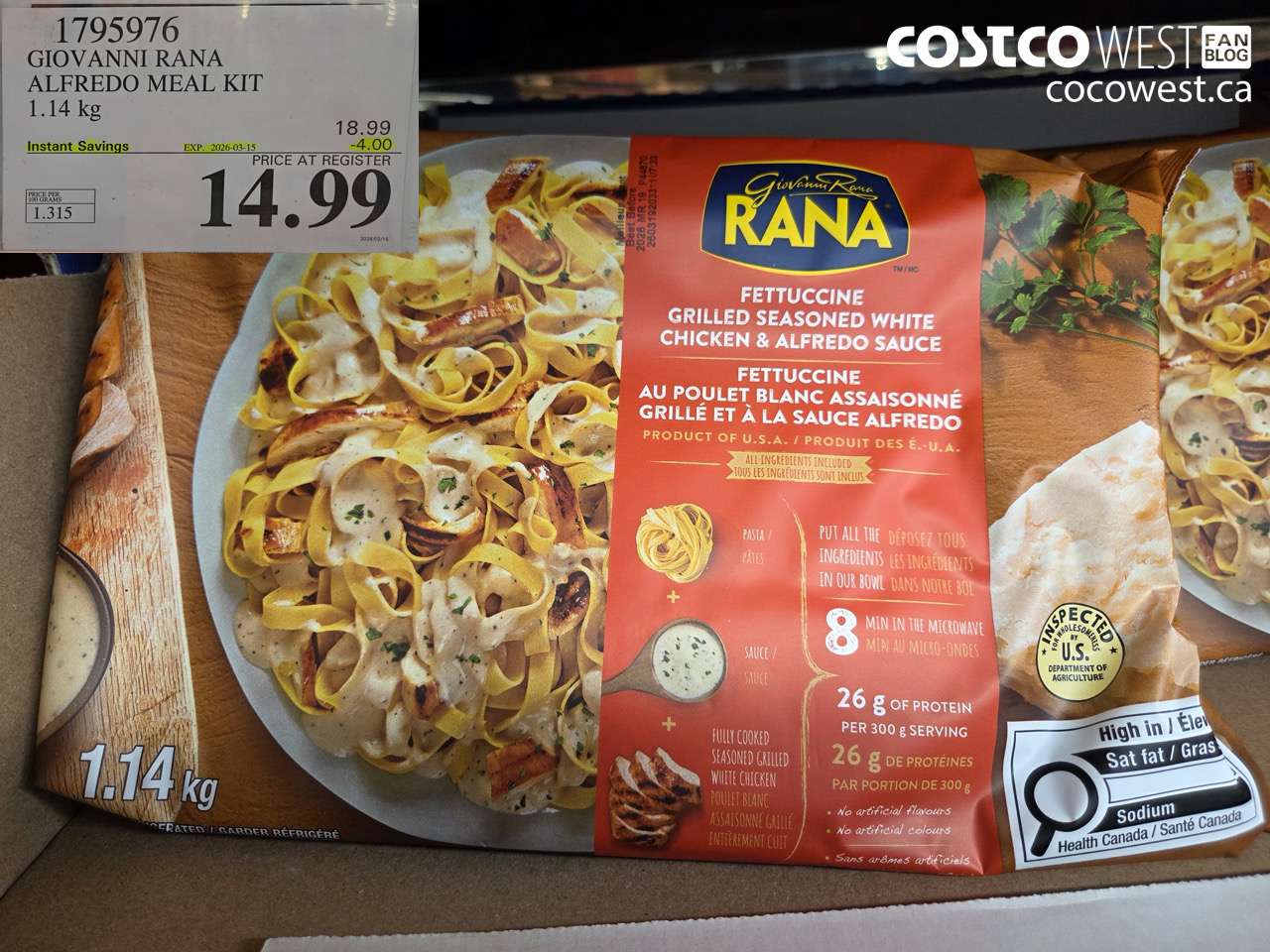 GIOVANNI RANA ALFREDO MEAL KIT 1.14 kg