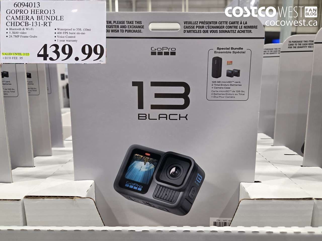 GOPRO HERO13 CAMERA BUNDLE CHDCB-131-RT (EXPIRES ON 2026-02-22)