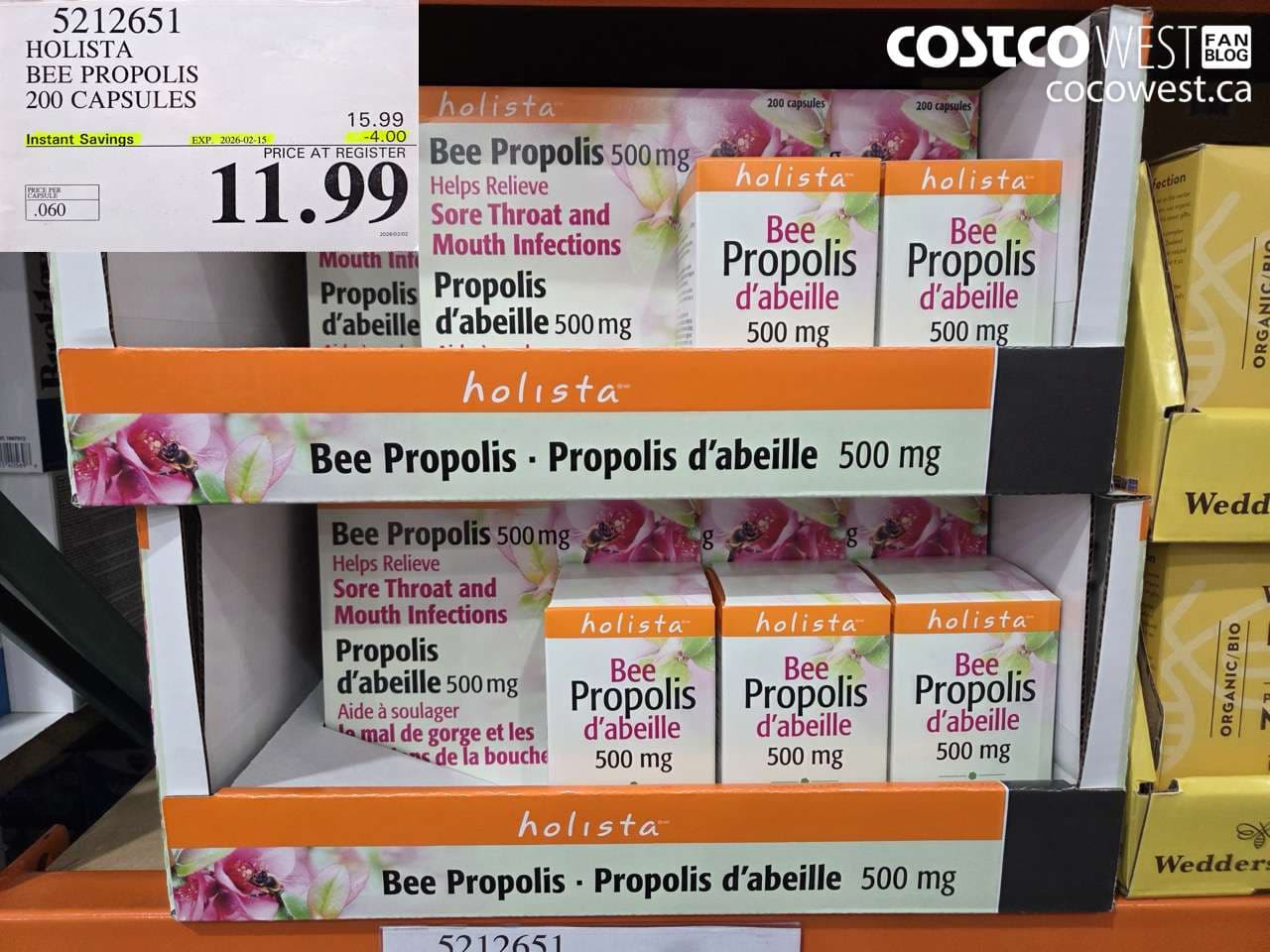 HOLISTA BEE PROPOLIS 200 CAPSULES