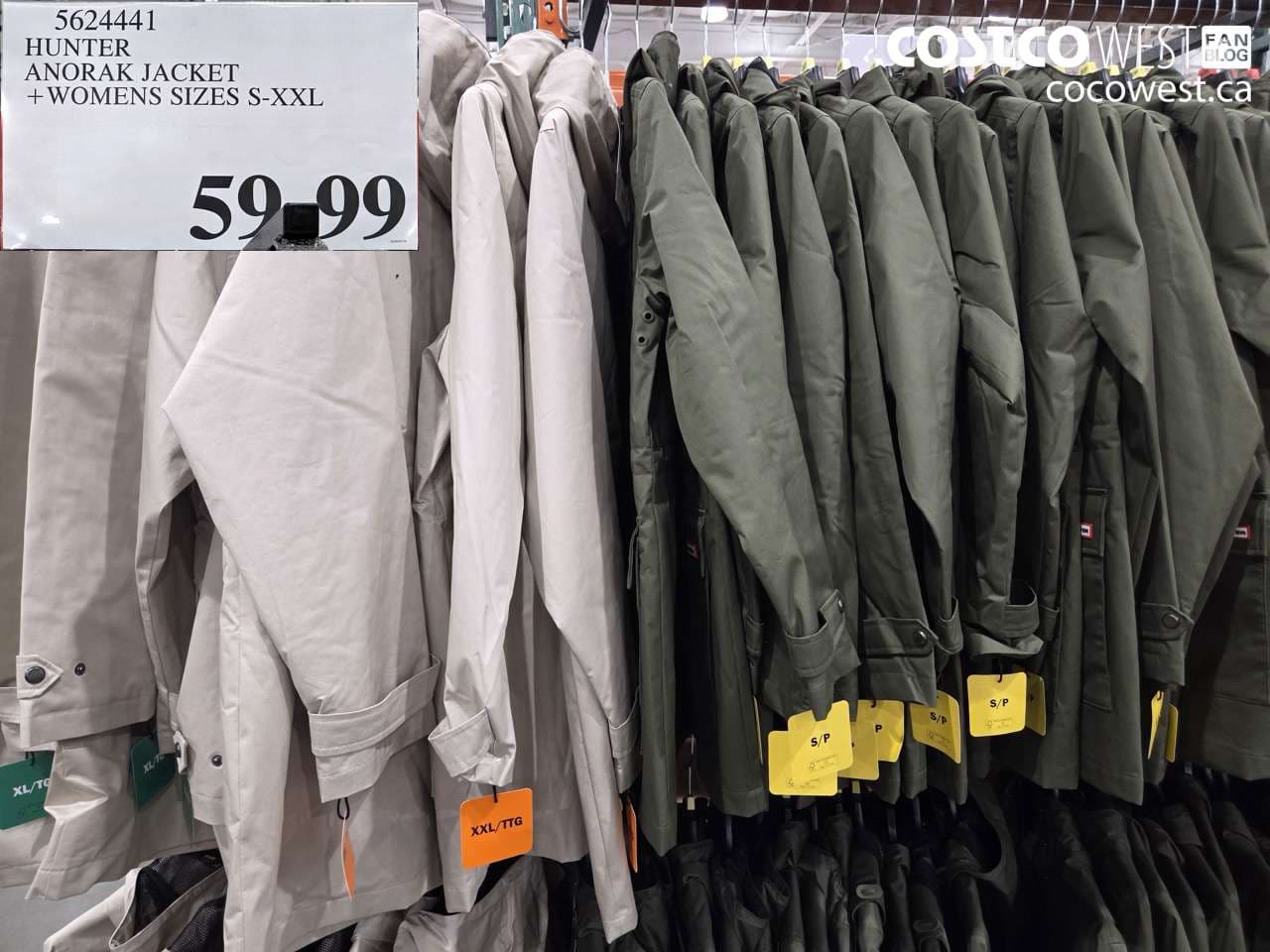 HUNTER ANORAK JACKET + WOMENS SIZES S-XXL