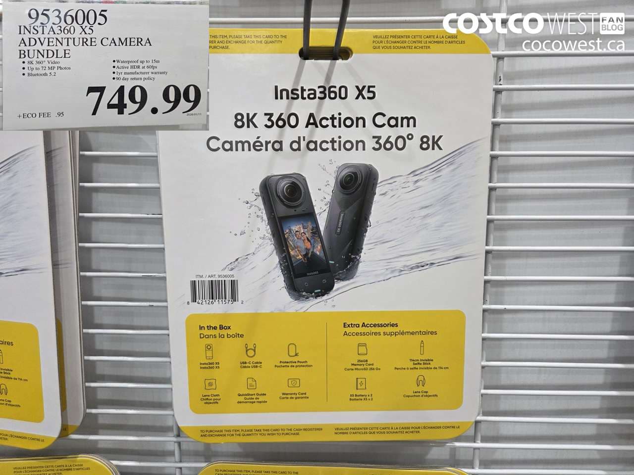 INSTA360 X5 ADVENTURE CAMERA BUNDLE