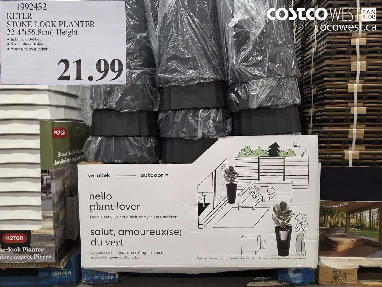 keter stone look planter