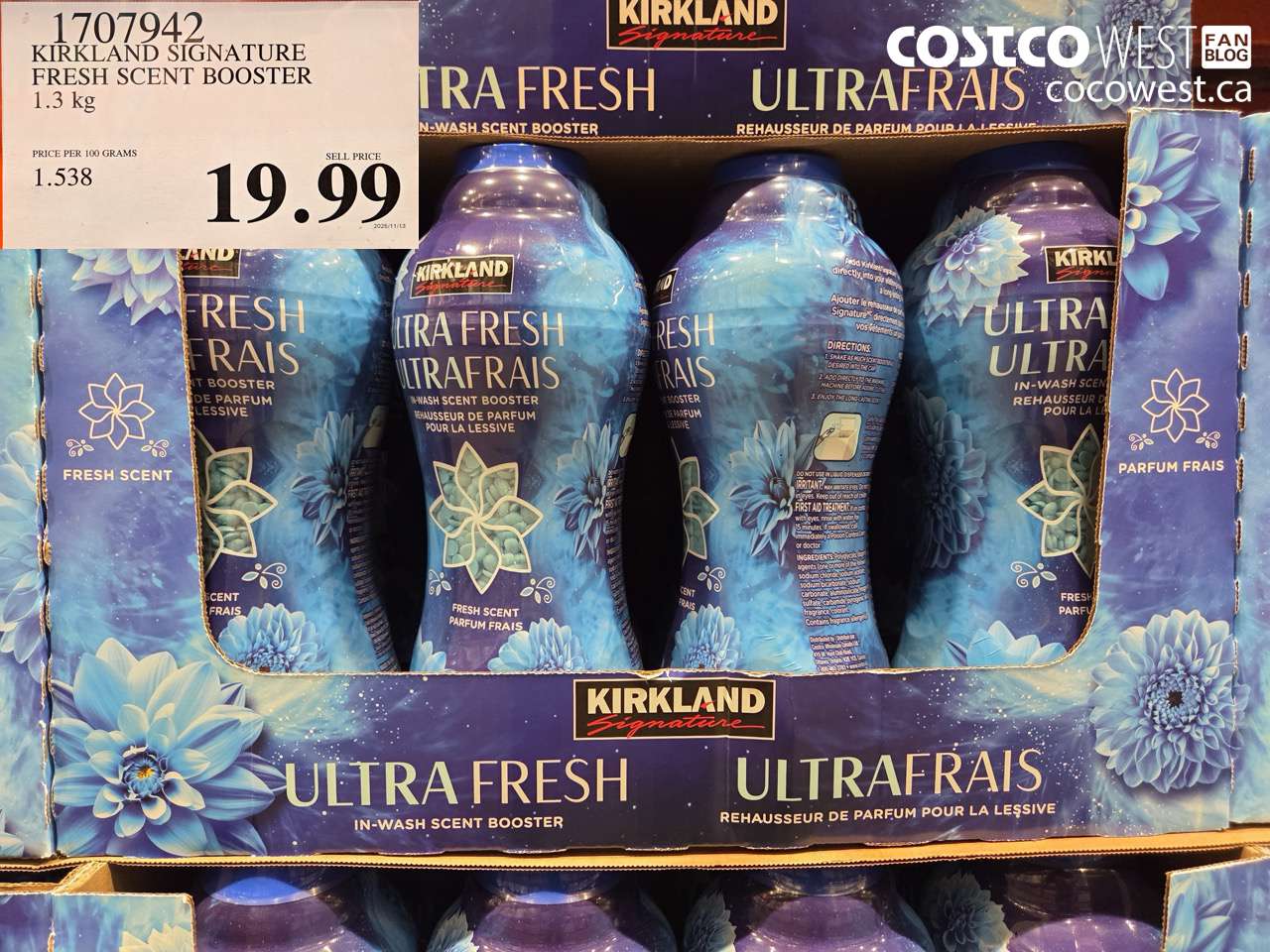 KIRKLAND SIGNATURE FRESH SCENT BOOSTER 1.3 kg