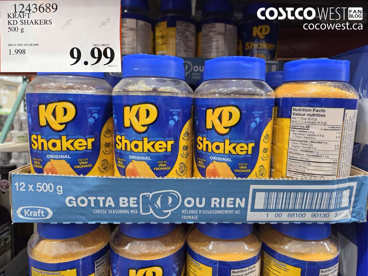 KRAFT KD SHAKERS 500 g