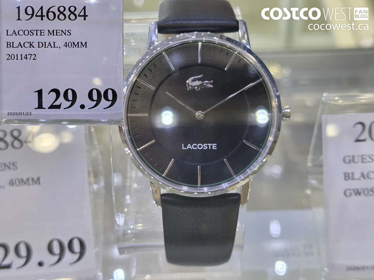 LACOSTE MENS BLACK DIAL, 40MM 2011472