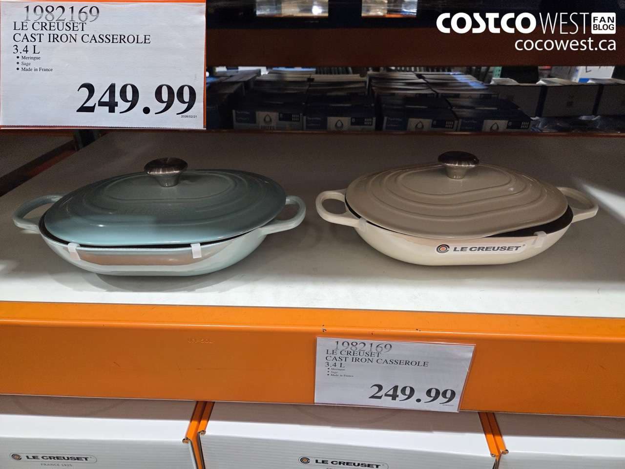 le creuset cast iron casserole 34 l