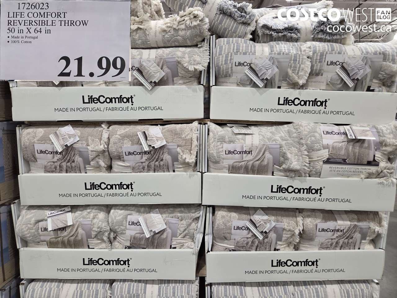 life comfort reversible throw 50 in x 64 in