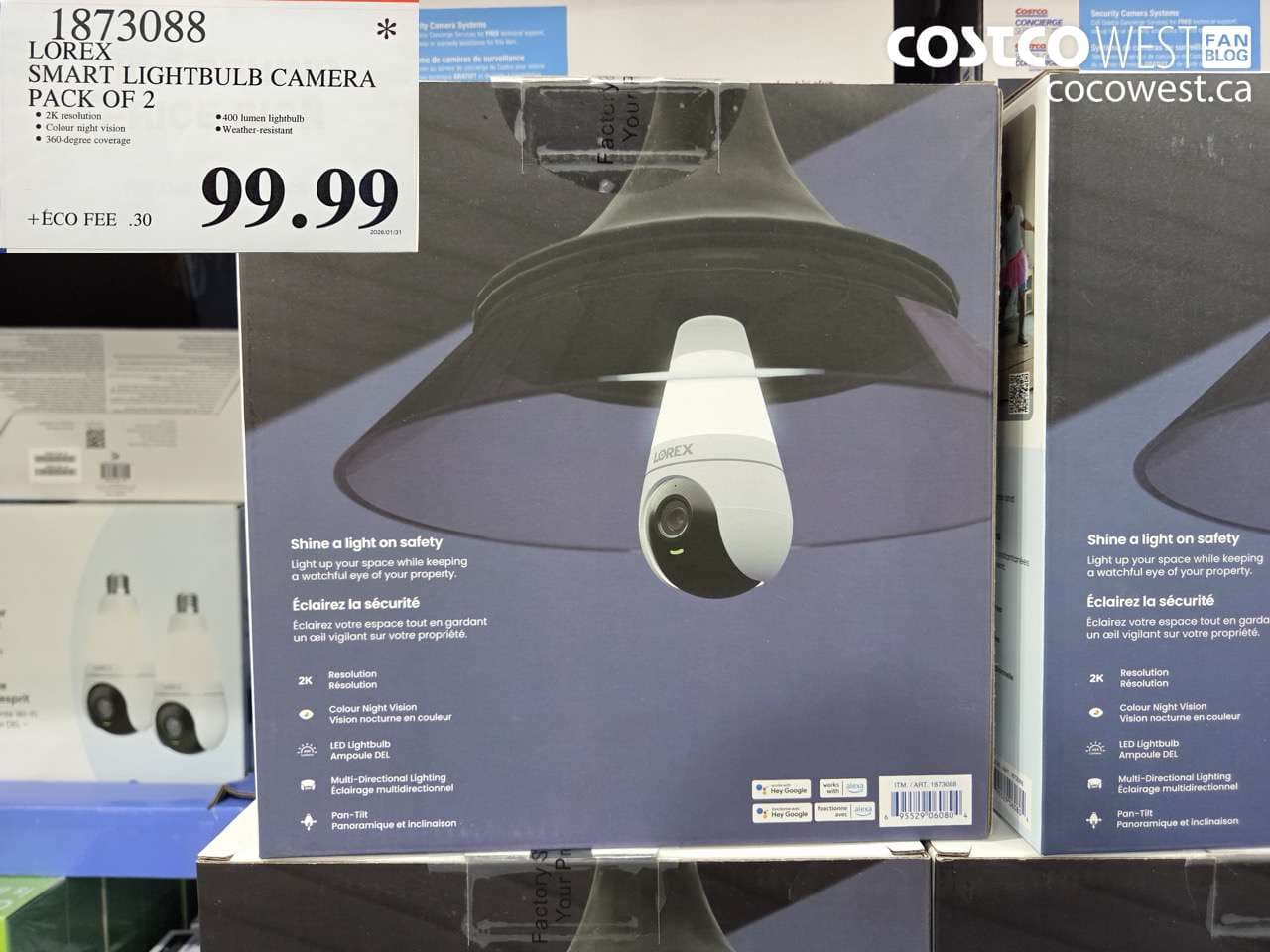 LOREX SMART LIGHTBULB CAMERA PACK OF 2