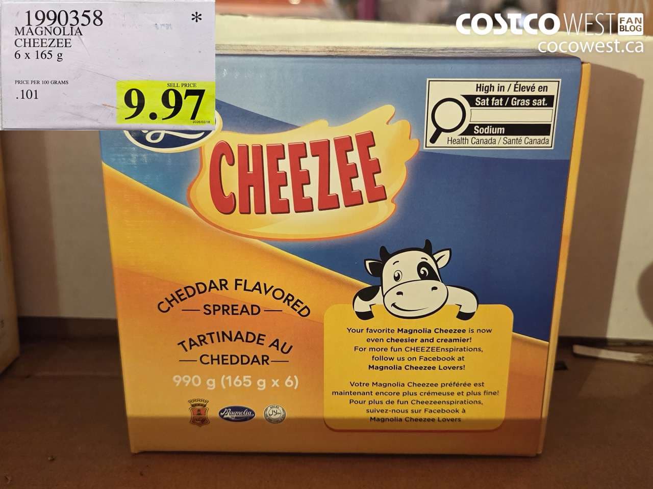 MAGNOLIA CHEEZE 6 X 165G