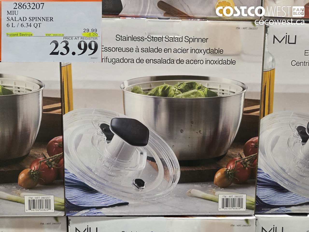 MIU SALAD SPINNER 6 L / 6.34 QT
