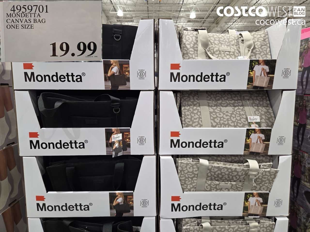 MONDETTA CANVAS BAG ONE SIZE