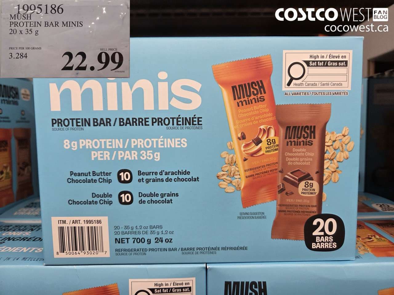 MUSH PROTEIN BAR MINIS 20 x 35 g