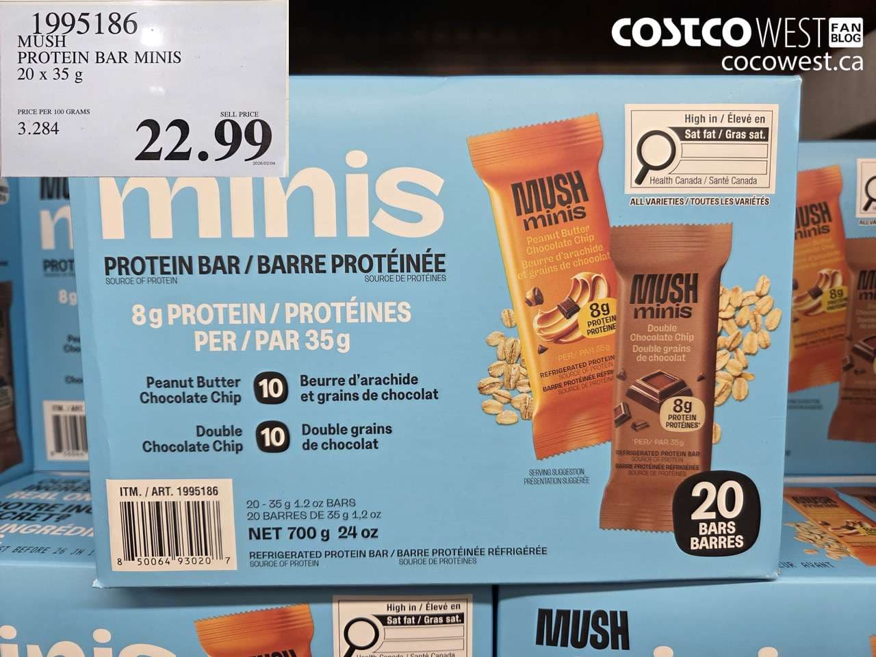 MUSH PROTEIN BAR MINIS 20 x 35 g