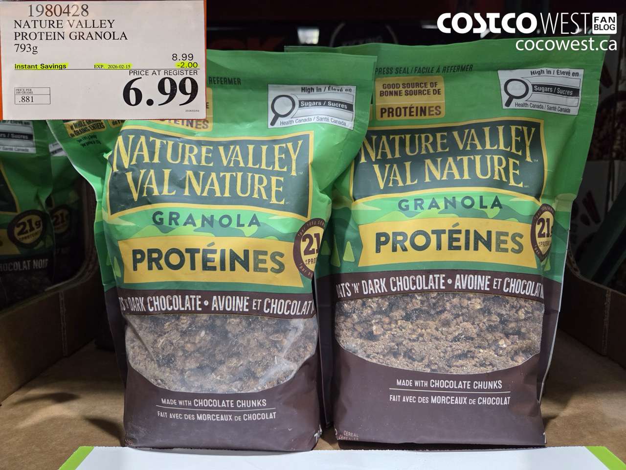 NATURE VALLEY PROTEIN GRANOLA 793G