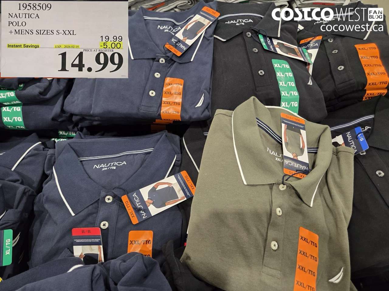 NAUTICA POLO + MENS SIZES S-XXL