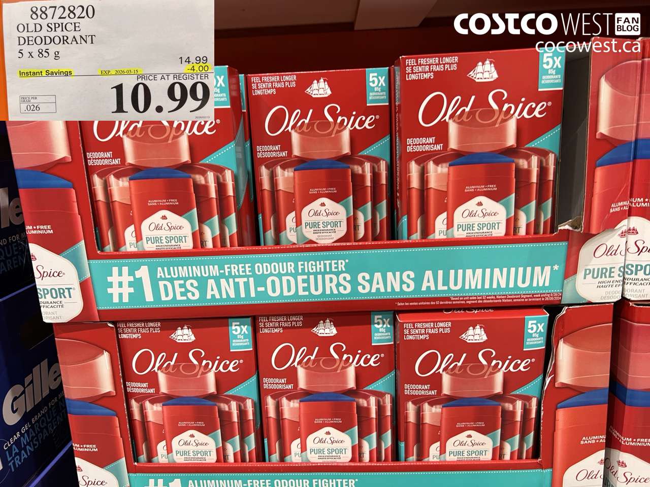 OLD SPICE DEODORANT 5 x 85 g
