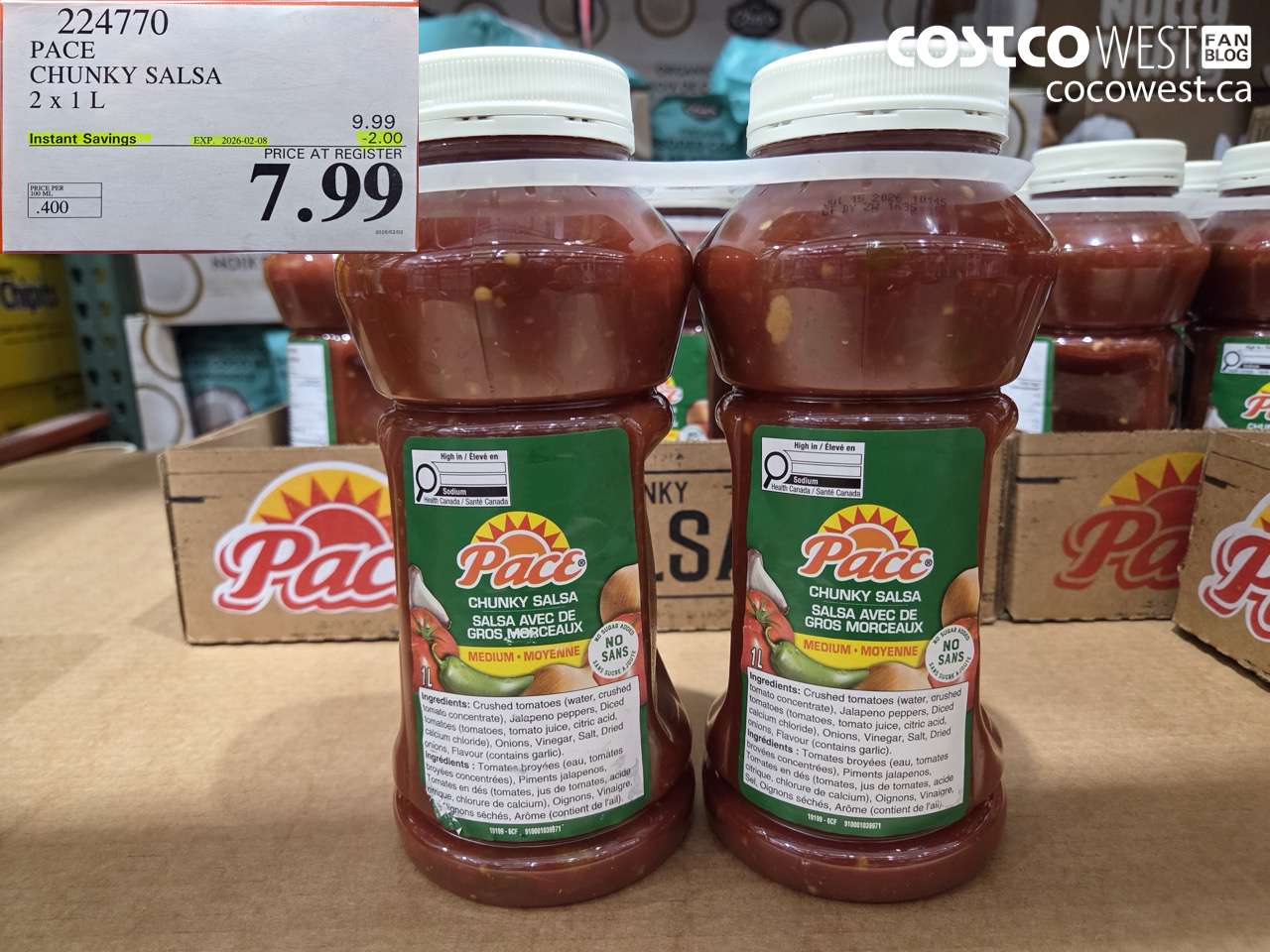 PACE THICK & CHUNKY SALSA 2 X 1L