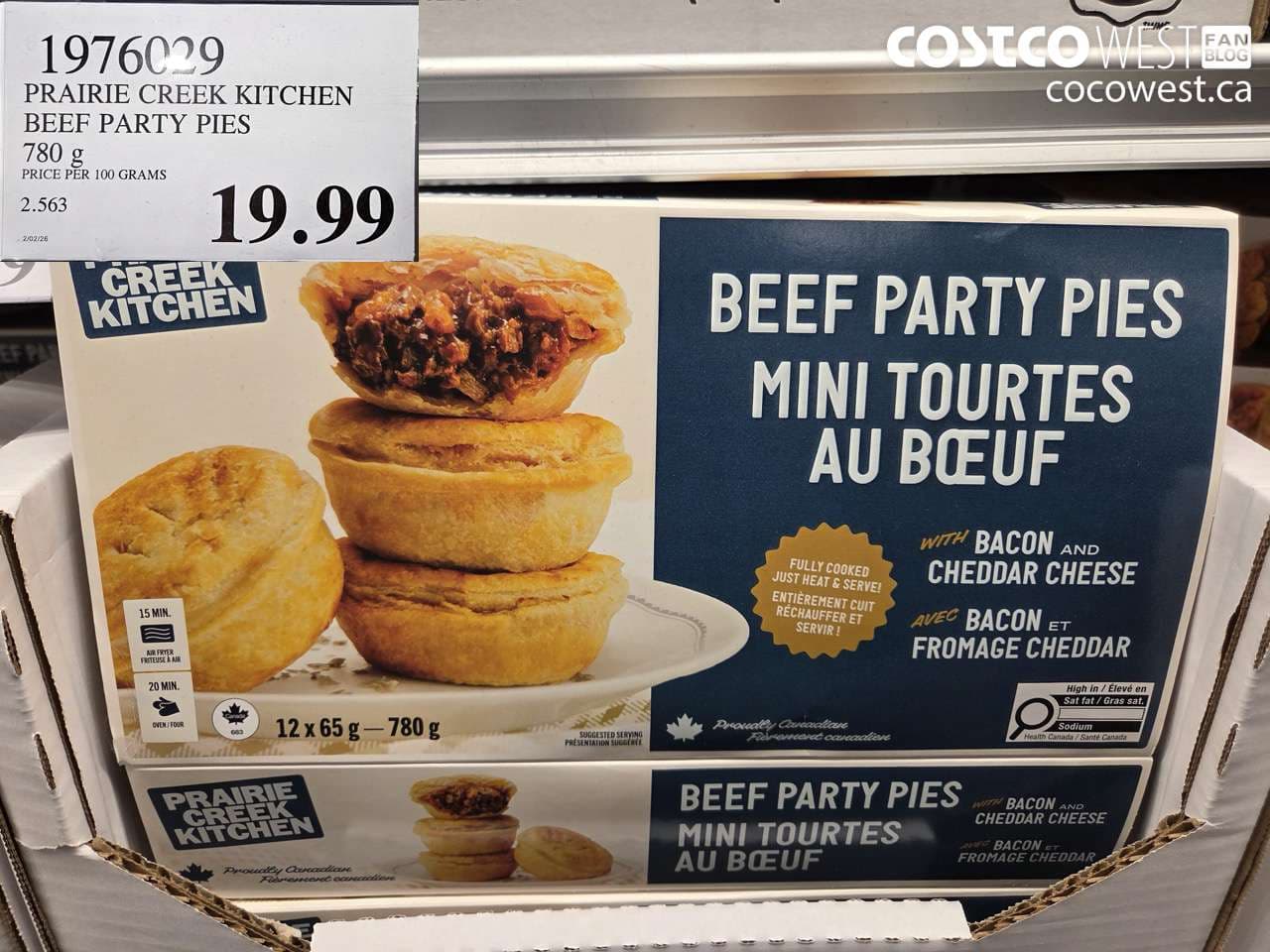 PRAIRIE CREEK KITCHEN BEEF PARTY PIES 780g