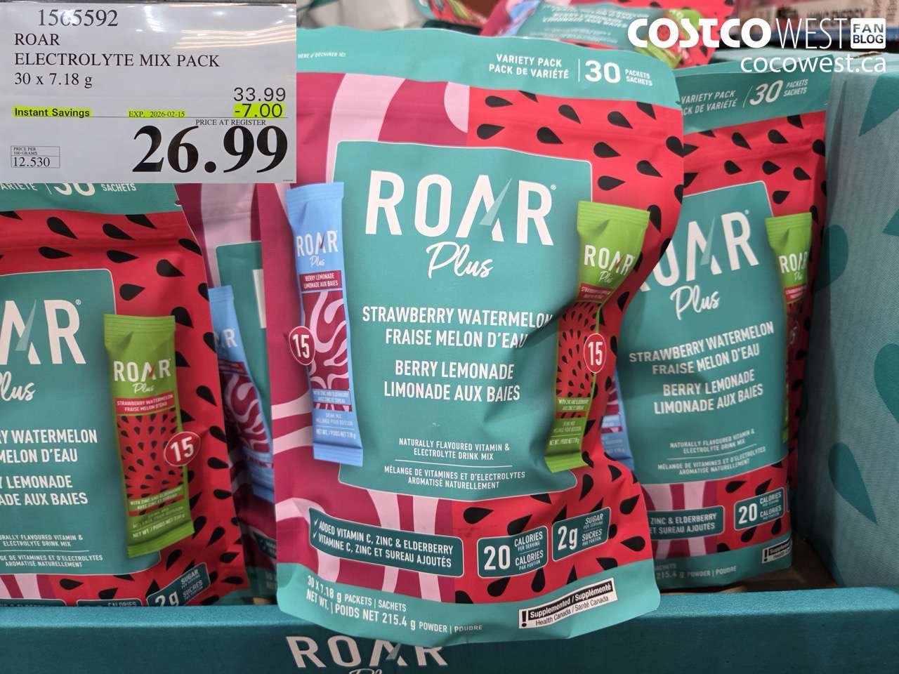 ROAR ELECTROLYTE MIX PACK 30 x 7.18 g