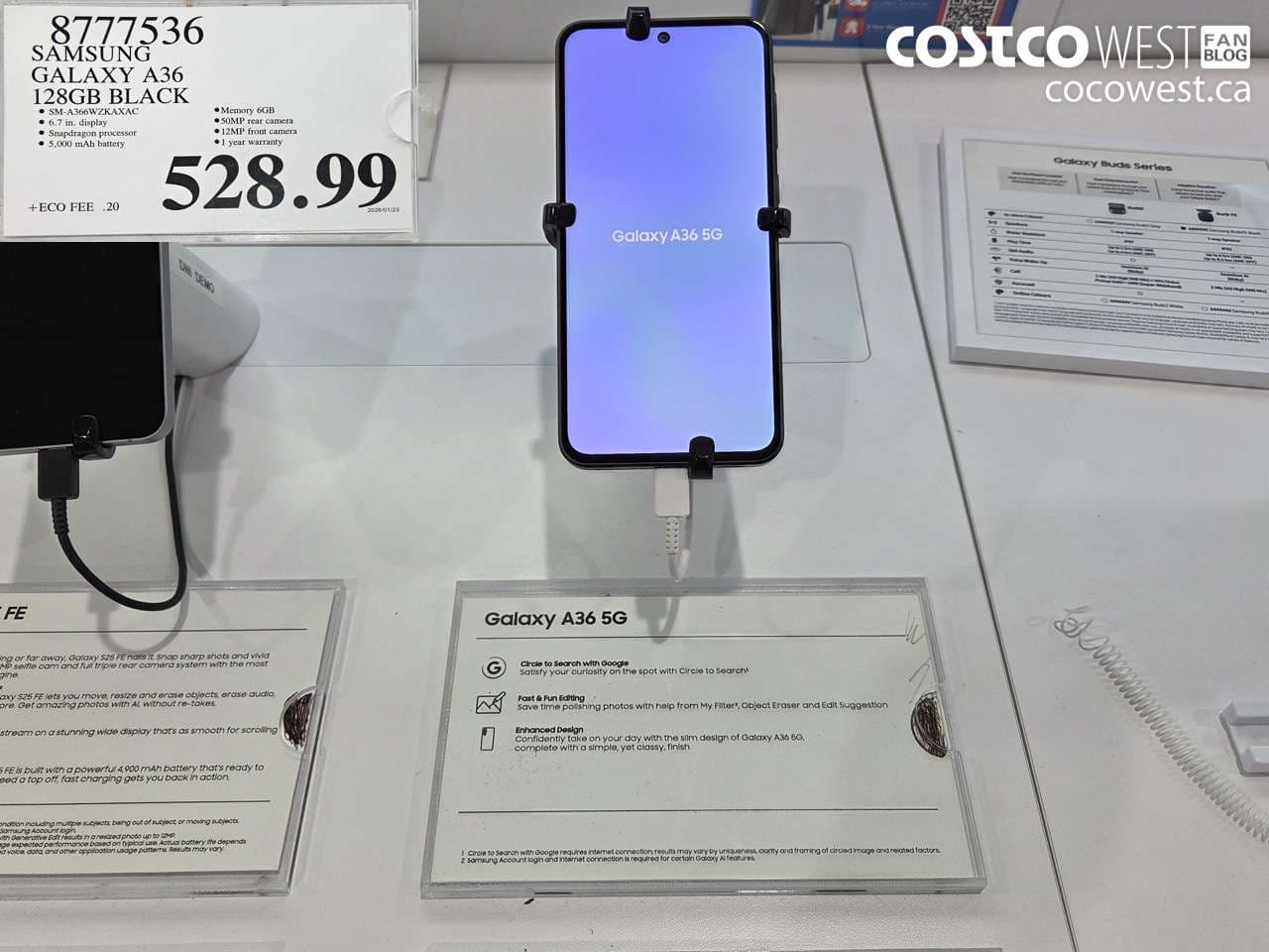 SAMSUNG GALAXY A36 128GB BLACK