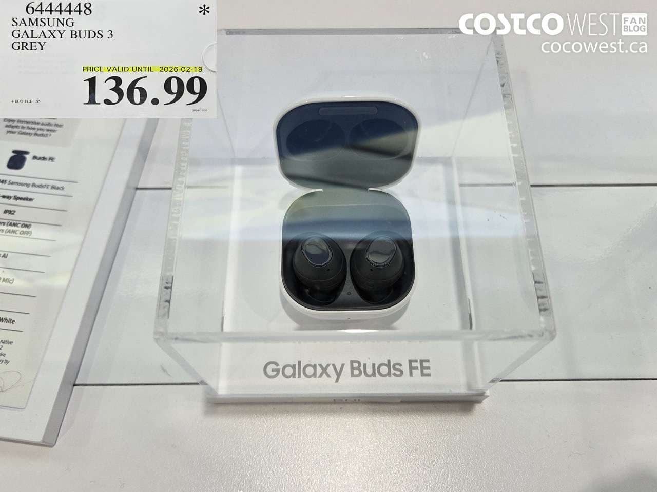 SAMSUNG GALAXY BUDS 3 GREY (EXPIRES ON 2026-02-19)