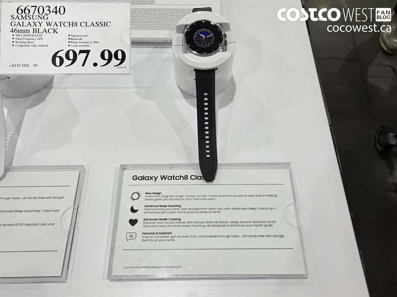 SAMSUNG GALAXY WATCH8 CLASSIC 46MM BLACK