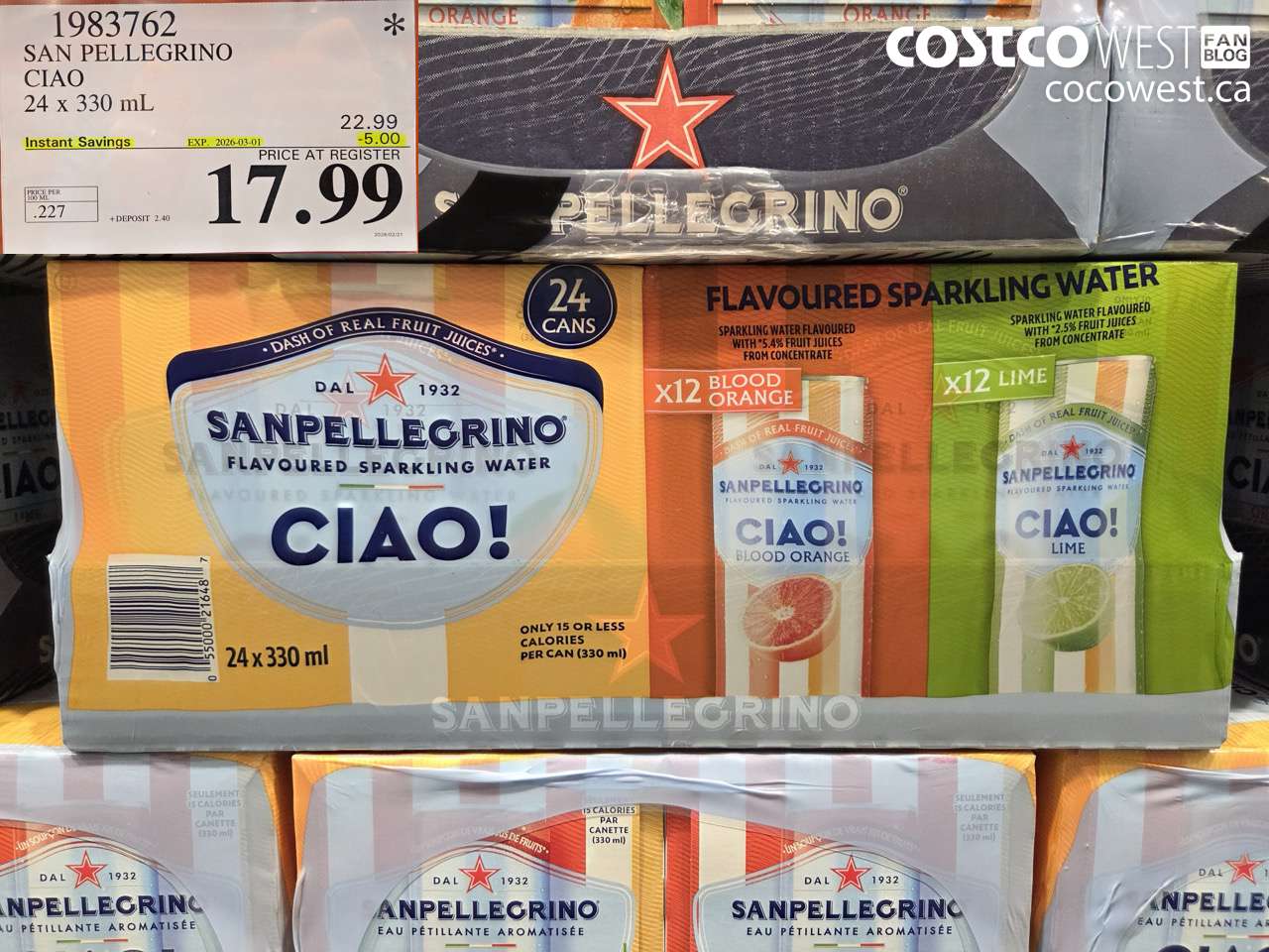 san pellegrino ciao 24 x 330 ml