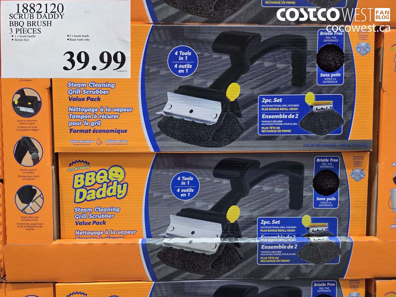 SCRUB DADDY BBQ BRUSH 3 PIECES