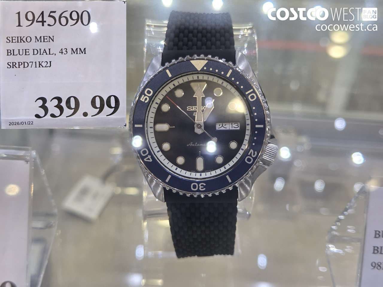 SEIKO MEN BLUE DIAL, 43 MM SRPD71K2J