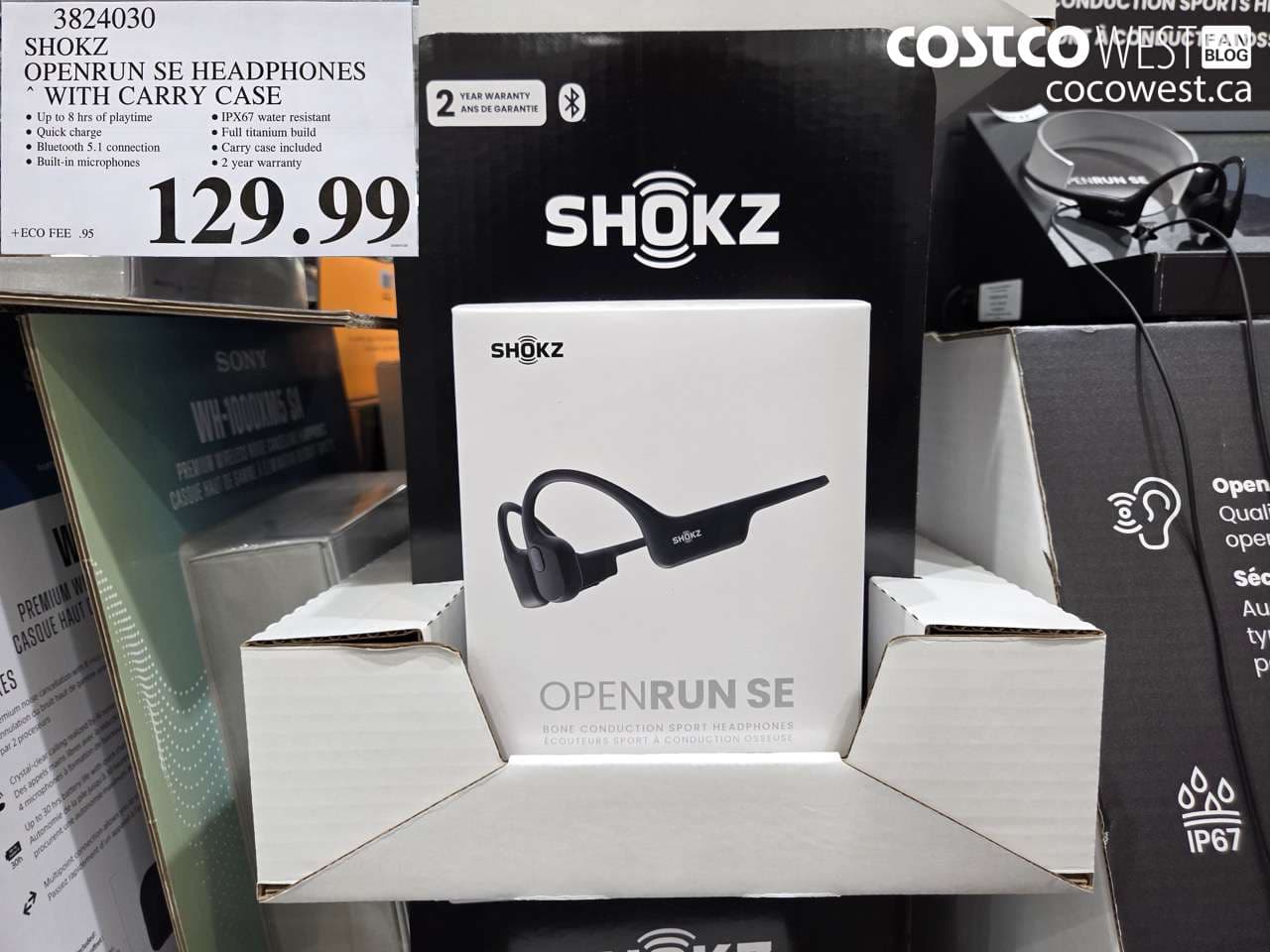 SHOKZ OPENRUN SE HEADPHONES WITH CARRY CASE